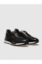 Genuine Leather Black Lace-Up Men's Sports Shoes - 2