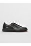 Genuine Leather Black Elastic Men's Sports Shoes