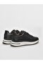 Genuine Leather Black Lace-Up Men's Sports Shoes - 3