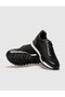 Genuine Leather Black Lace-Up Men's Sports Shoes - 4