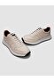 Genuine Leather Beige Lace-Up Men's Sports Shoes - 4