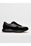 Genuine Leather Black Lace-Up Men's Sports Shoes