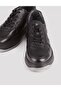 Genuine Leather Sneaker Black Lace-Up Men's Sports Shoes - 4