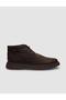 حذاء رجالي من الجلد الطبيعي 100% برباط من Nubuck باللون الكاكي