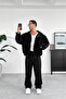Velvet Corduroy Quilted Coat Jacket - 3