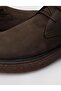 حذاء رجالي من الجلد الطبيعي 100% برباط من Nubuck باللون الكاكي - 4