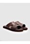Genuine Leather Brown Men's Casual Slippers - 2