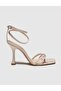 Genuine Leather White Buckle Women's Thin Heeled Shoes