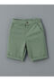 Ecru Polo Collar Embroidered Boy's T-Shirt and Shorts 2-Piece - 7