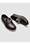 100% Genuine Leather Buckle Brown Women's Casual Shoes - 4