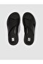 F-Mode Fw5 Genuine Leather Black Women's Cross Strap Slippers - 2