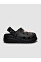 Snx Black Stone Detailed Women's Eva Slippers