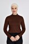 Organic Women's Body with Light Long Sleeve Turtleneck - Chocolate - 5