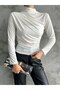 Sandy Fabric Bluz with Shoulder and Waist with Spring Lapel - 2