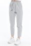 Elastic Waist Lace Detailed Narrow Leg Fabric Trousers - 5