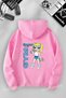 Women's Powerpuff Girl Gym Printed Hooded Basic Sweatshirt