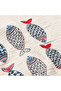 Hb&Victory 100% Cotton 4 Layer Muslin Peshtemal Beach Towel Handmade Stone Printed 180X90 Cm. - 2
