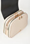 Women's Clover Cream 4-Pocket Cover Column Strap Zipper and Snap Closure Handbag and Shoulder Bag - 5