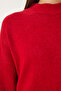 Soft Textured Knitwear Sweater Red Lmx0070 - 5