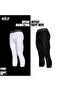 Basketball 3/4 Sport Pro Tights Black White Double Pack