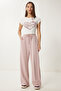 Wide Leg Modal Sweatpants Pudra Lub0070 - 2
