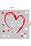 Parted Heart Valentine's Day Glass Showcase Room Sticker 70cm - 2