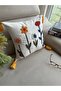 1 Throw Pillow Cover with Punch Embroidery - 2