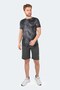 Casual Crew Neck Pattern Half Sleeve T-Shirt Top Men's T-Shirt Black - 7