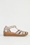 Genuine Leather Beige Women's Sandals Pc-54522