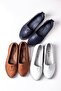 Barve (100%) Genuine Leather Comfortable Women's Ballet Flats-white - 4