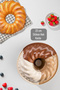 193 Bpa Free Silicone Cake Mold Suitable for Contact with Food, Tart Mold 23cm - 2