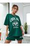 Chicago Tennis Season Printed Nefti Shorts T-Shirt Summer Sports Set - 3