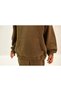 Kids Unprinted Crew Neck Khaki Children's Black Pocket Bottom Top Set - 4
