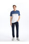 Lcwaikiki Classic Crew Neck Short Sleeve Color Block Men's T-Shirt - 2