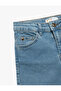 Cotton Pocket Detail Slim Fit Denim Shorts - 3