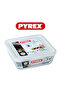 Cook&Freeze 0.8L Square Glass Dish with Lid - Oven, Microwave, Freezer & Dishwasher Safe