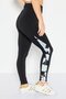 Women Sportswear Fit Yoga Tights, Black - 2