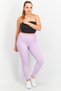 Women Sportswear Fit Yoga Leggings, Lilac - 2