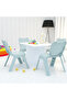 CH01 Kids Chair - Plastic Stackable Chair with Smooth Round Corners Light Grey, Single Chair - 5