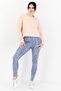 Women Sportswear Fit Long Sleeve Outdoor Crop Top, Peach - 4