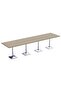 Bar Table Square Base 16 Seater Cocktail Bistro Table for Pub_Linen
