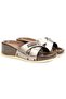 PC-7010 Women's Cross-Strapped Anatomic Wedge Sole Slippers