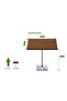 Bar Table Square Base 4 Seater Cocktail Bistro Table for Pub_Dark Walnut - 4
