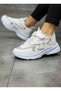 Children's Lace-Up White Silver Single Velcro Flexible Lightweight Breathable Unisex Mesh Sneaker Sports Shoes