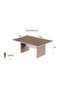 Zelda Conference Table Truffle Brown Davos Oak | Office Conference cum Meeting Table_180cm - 5