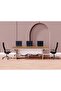 Zelda Conference Table | Office Conference cum Meeting Table, Natural Dijon Walnut_240cm - 4