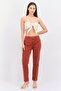 Women Regular Fit Washed Denim Jeans, Rust - 4
