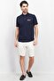 Men Regular Fit Solid Short Sleeves Polo, Navy - 3