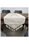 Handmade Lace Tasseled Runner Cover, Monika Linen Coffee Table Table Top Cover 45X150 - 4