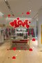 Heart Love 14 February Valentine's Day Glass Showcase Room Sticker 70cm